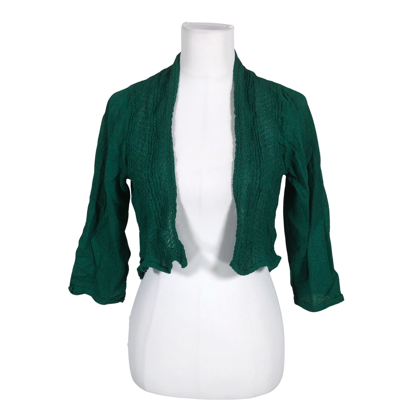 Unisex Ril's - Knit bolero jacket, size 42 - Green (1)