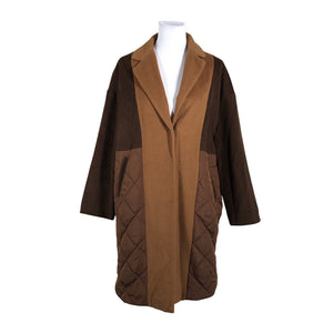 Unisex Y.A.S - Wool coat, size 38 - Brown (1)