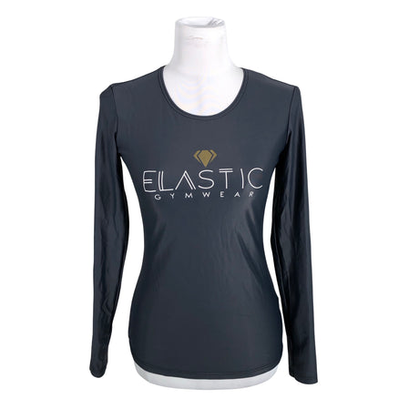 Unisex Elastic Gymwear - Sports shirt, long sleeve, size 34 - Gray ()