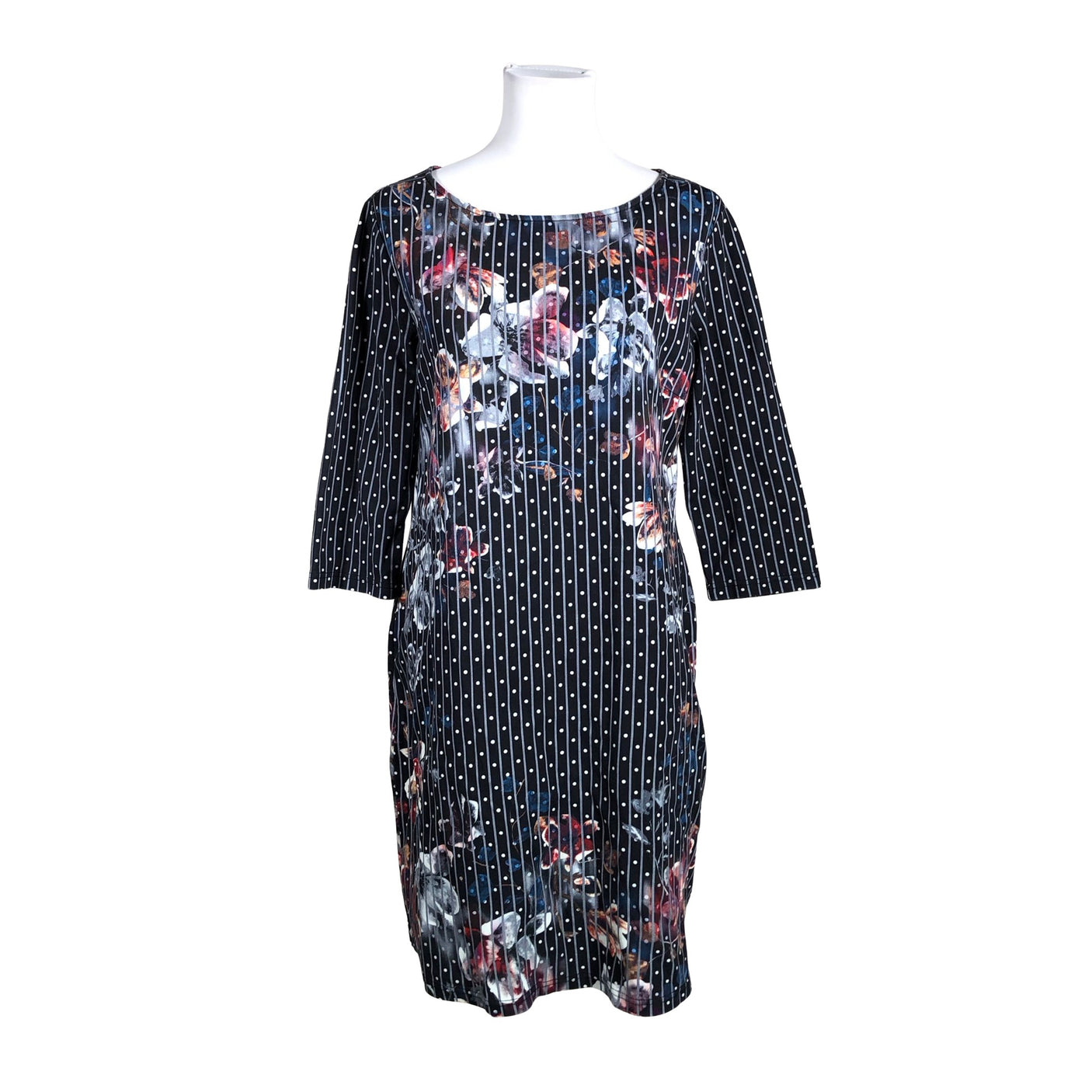 Unisex Betty Barclay - Tricot dress, size 40 - Black (1)