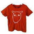 Unisex Knowledge Cotton Apparel - T-shirt, size 134 - 140 - Orange