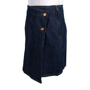 Unisex Y.A.S - Denim skirt, size 34 - Blue (2)