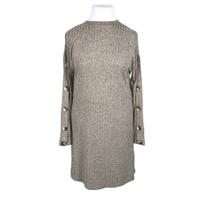 Unisex White - Knit dress, size 42 - Brown (2)
