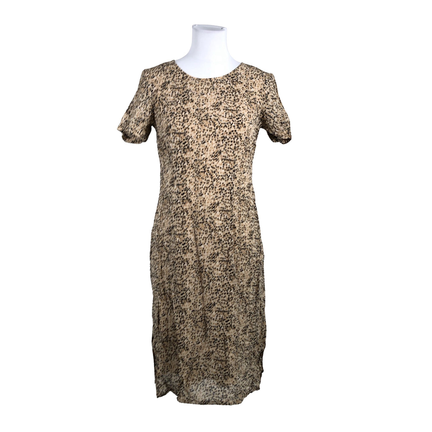 Unisex Choise - Schiffon dress, size 38 - Beige (1)