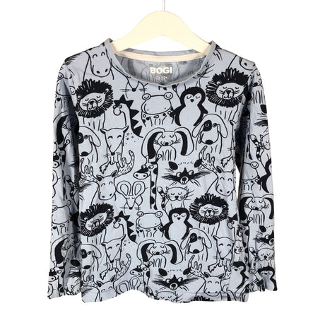 Unisex Bogi - Trikotaažist pluus, suurus 128 - 134 - Helesinine