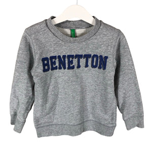Unisex Benetton - Sweatshirt, size 104 - 110 - Gray