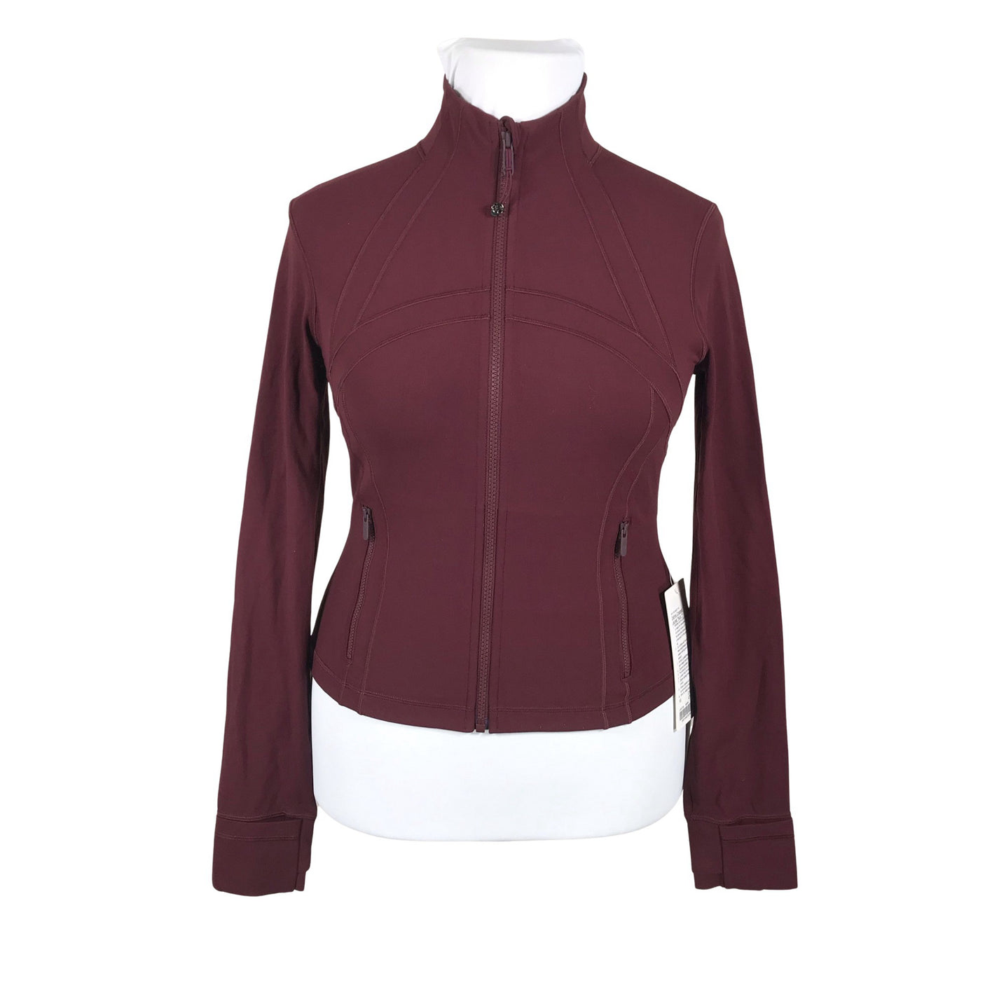 Unisex Lululemon - Sports shirt, long sleeve, size 42 - Wine red (1)
