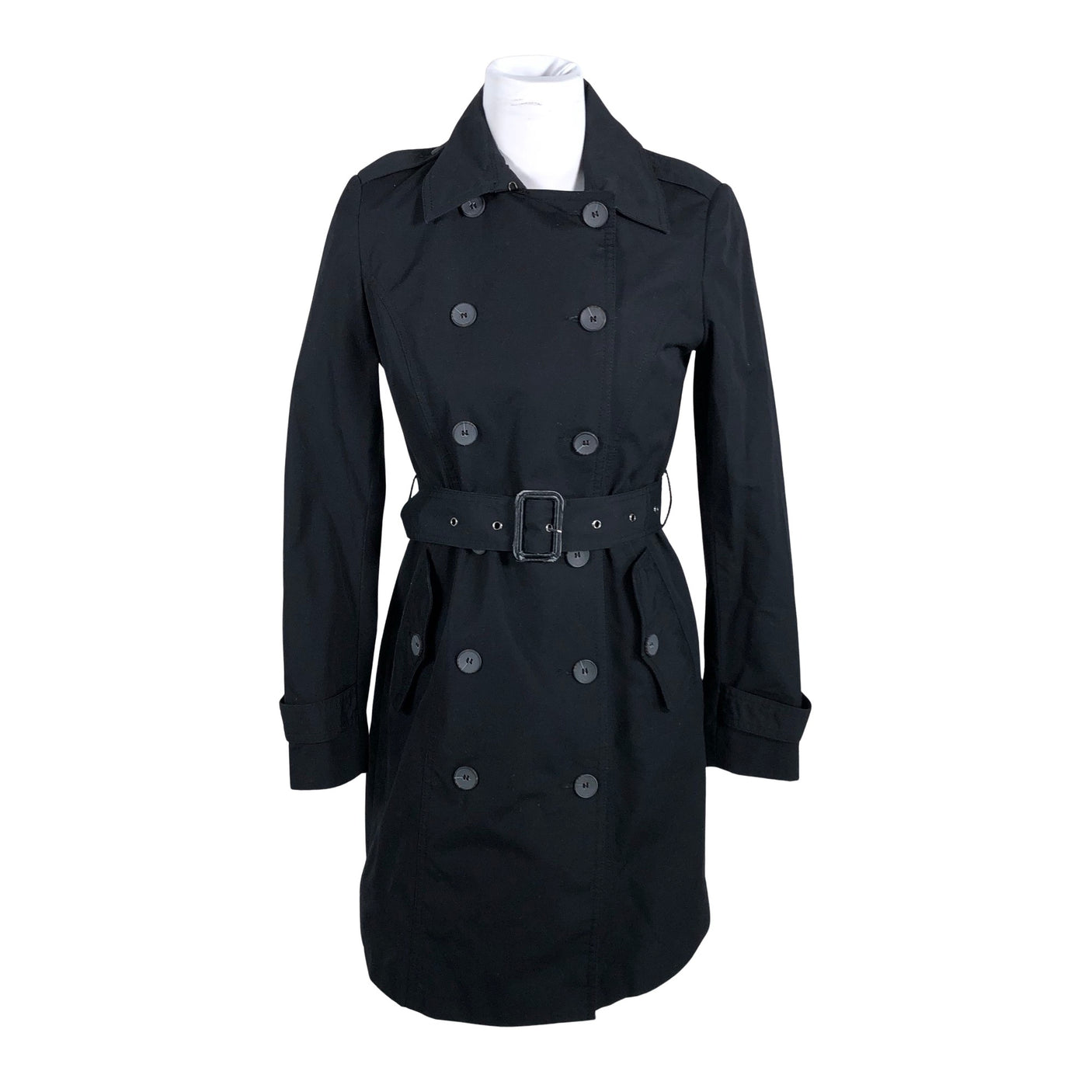 Unisex Selected - Trench coat, size 34 - Black