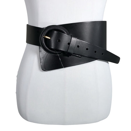 Unisex Lindex - Leather belt, size Ei kokoa - Black ()