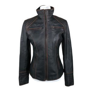 Unisex Karrax - Leather jacket, size 38 - Black (1)