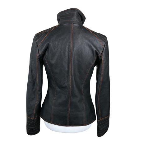 Unisex Karrax - Leather jacket, size 38 - Black (2)