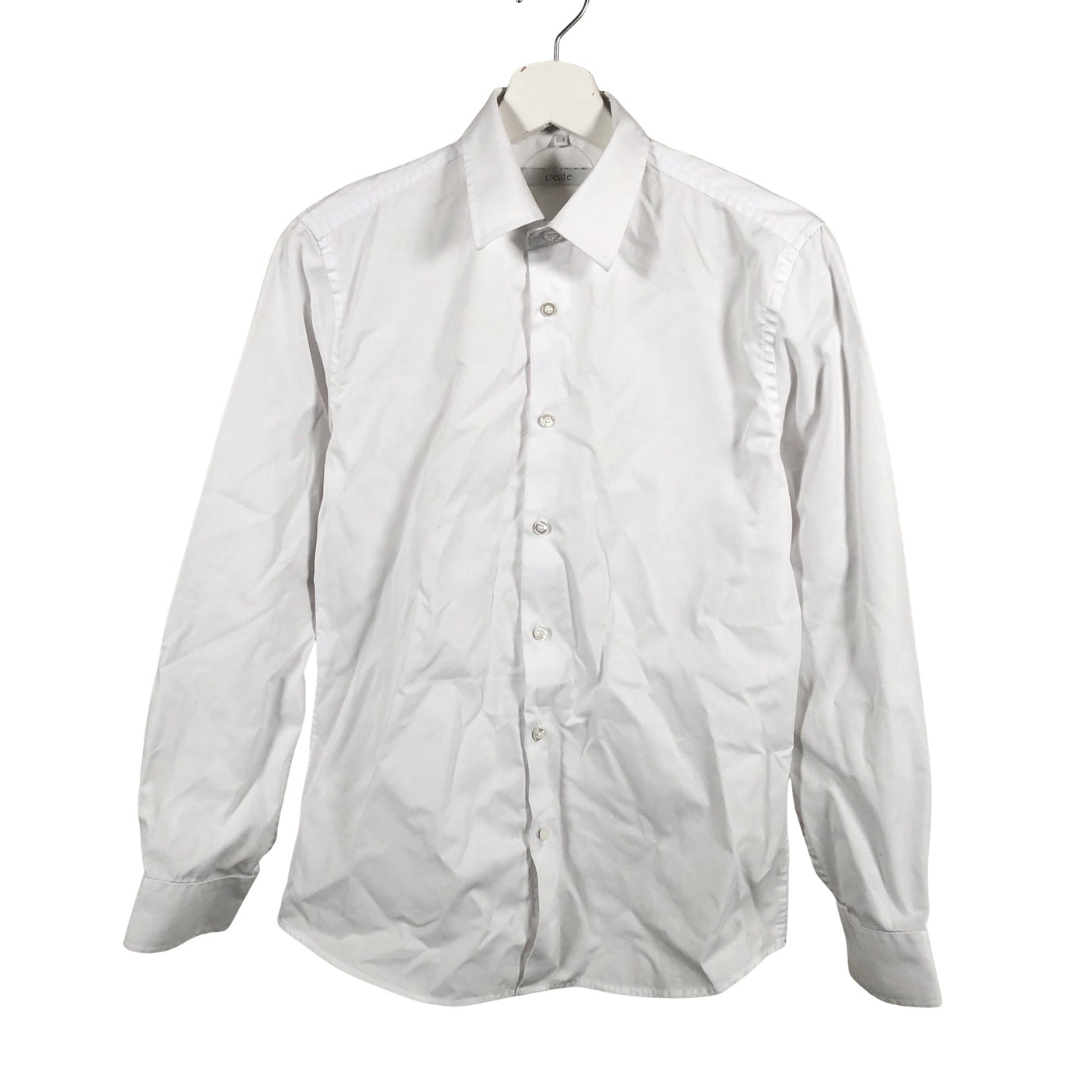 Unisex Create - Collared shirt, size 158 - 164 - White (1)