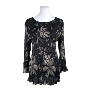 Unisex Gerry Weber - Schiffon tunic, size 40 - Black (1)