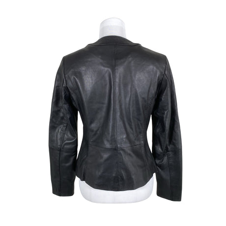 Unisex Saki - Leather jacket, size 38 - Black (2)