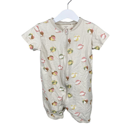 Unisex Lindex - Short overalls, size 86 - 92 - Natural white ()