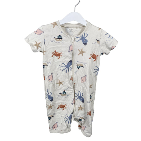 Unisex Lindex - Short overalls, size 92 - 98 - Natural white ()