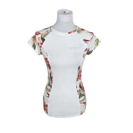 Unisex Roxy - Sports shirt, short sleeve, size 38 - White ()
