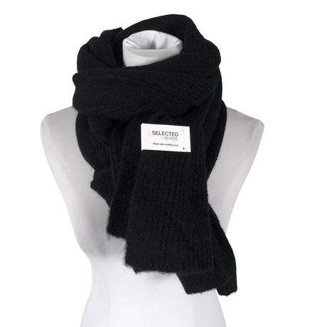 Unisex Selected - Scarf, size 36 - Black ()
