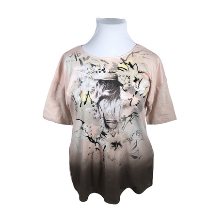 Unisex Gerry Weber - Short-sleeved blouse, size 44 - Light pink ()