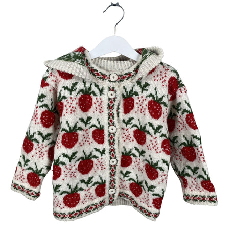 Unisex Handmade - Cardigan, size 116 - 122 - White ()