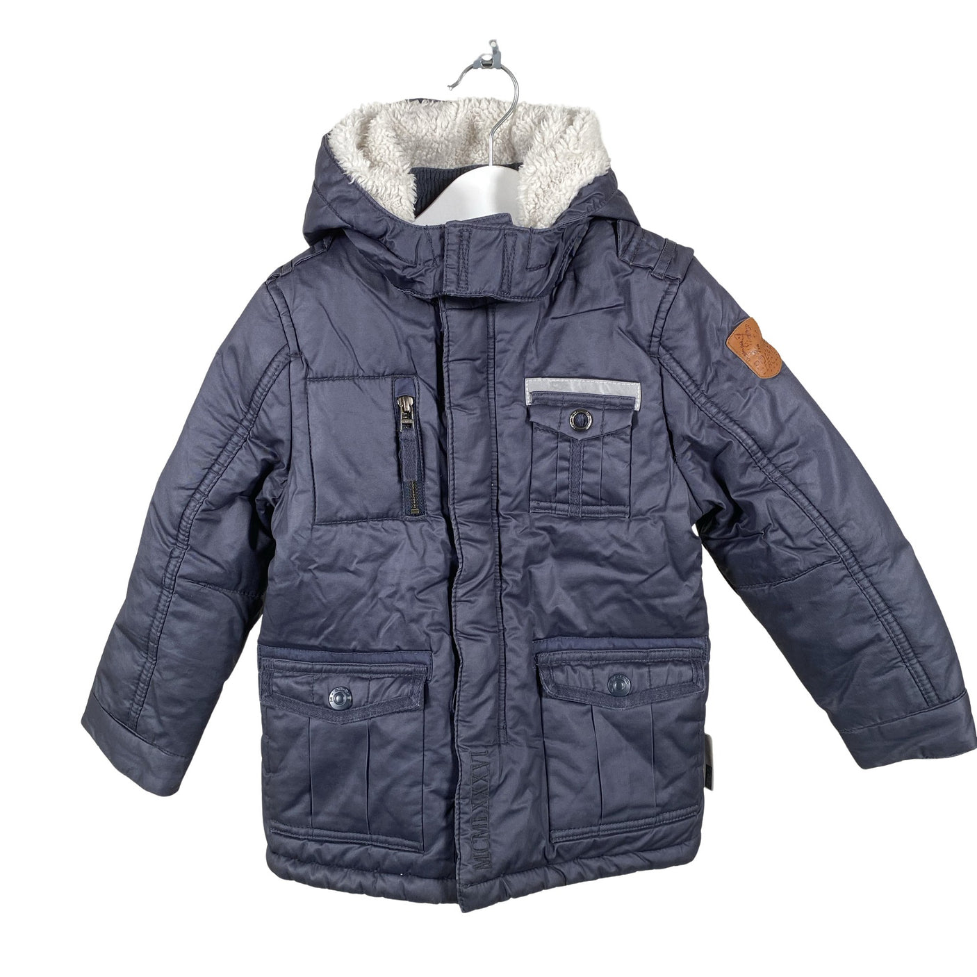 Unisex Name It - Winter jacket, size 104 - 110 - Blue (1)