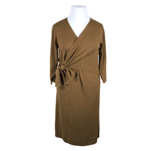 Unisex Selected - Knit dress, size 42 - Brown (1)