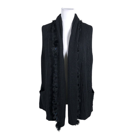 Unisex S.T.I - Knit vest, size 40 - Black ()