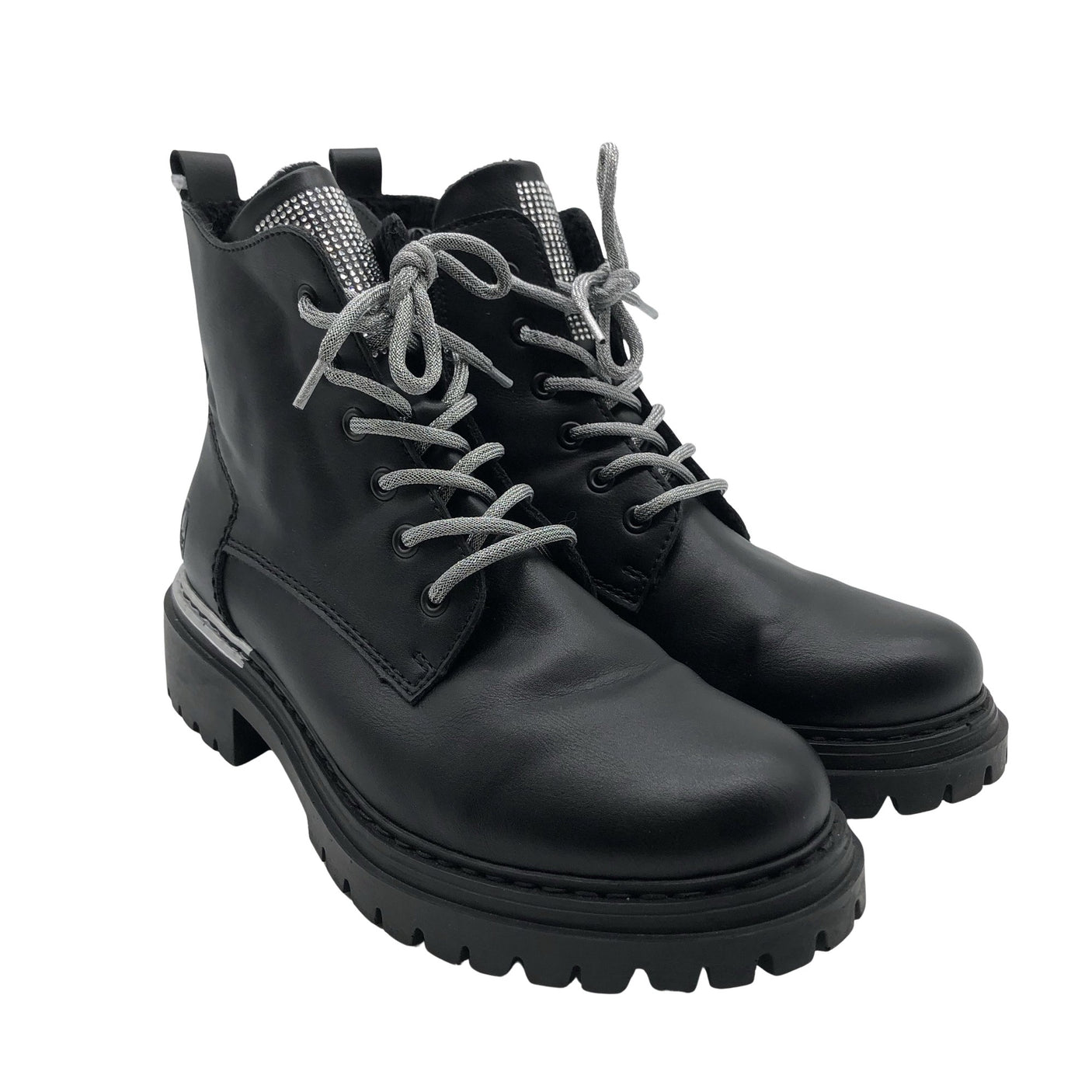 Unisex Rieker - Army boots, size 40 - Black (2)