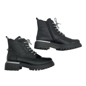 Unisex Rieker - Army boots, size 40 - Black (1)