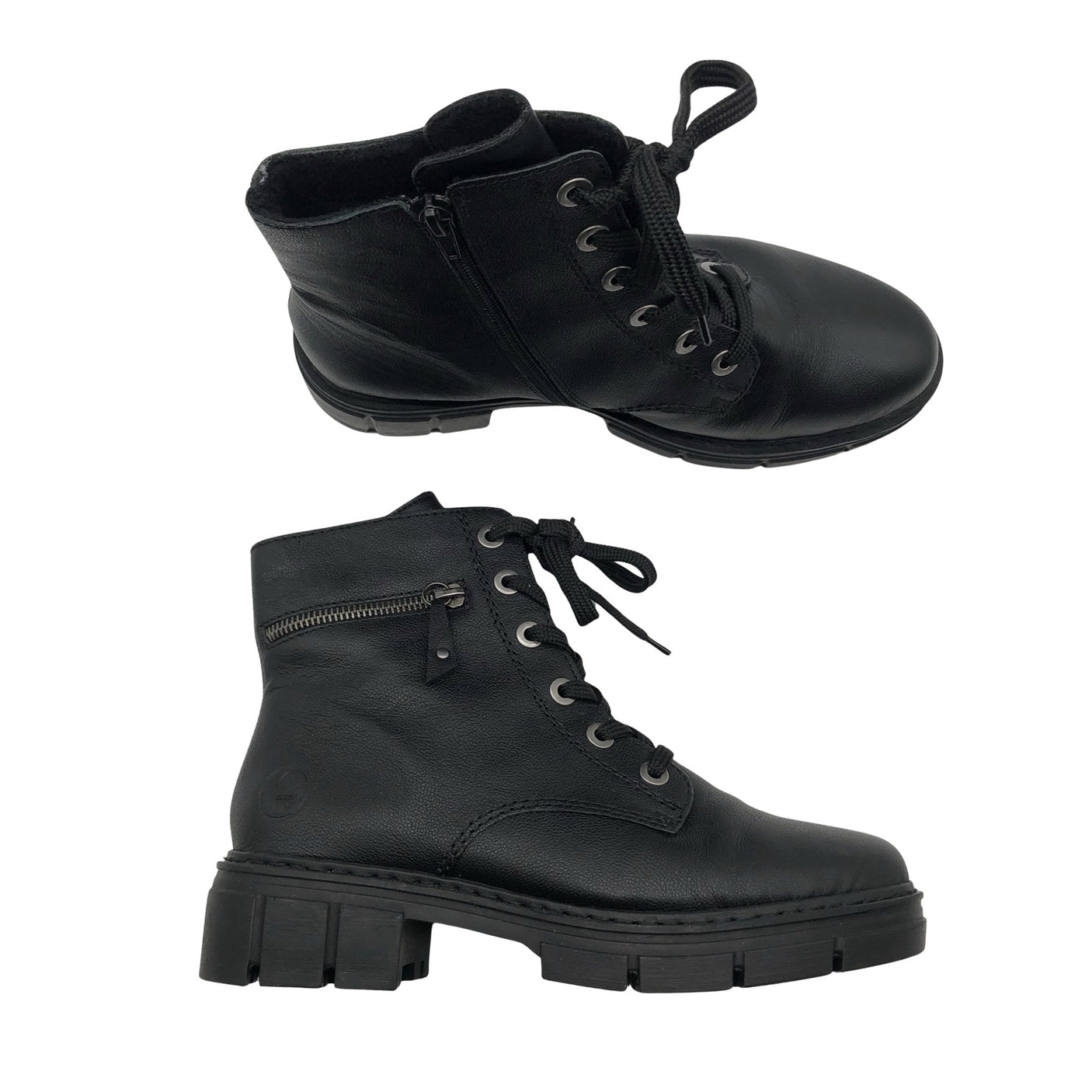 Unisex Rieker - Army boots, size 40 - Black (1)