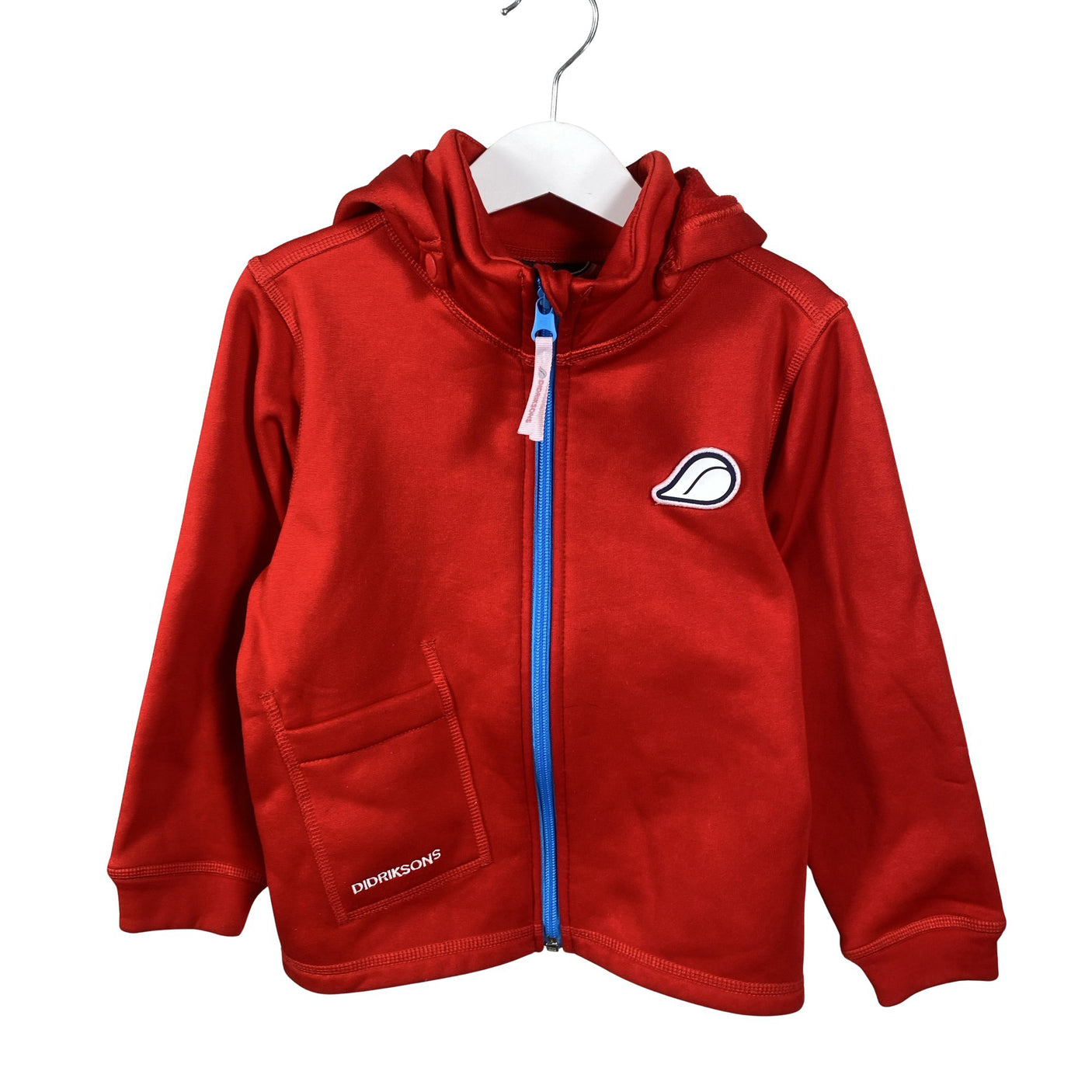 Unisex Didriksons - Hoodie, size 104 - 110 - Red (1)