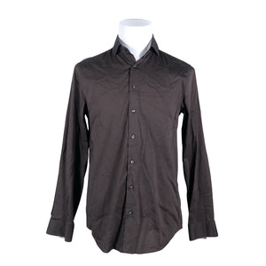 Unisex Calvin Klein - Collared shirt, size L - Brown (1)