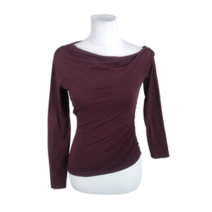 Unisex Abercrombie&Fitch - Tricot shirt, size 36 - Wine red (1)