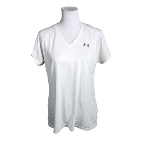Unisex Under Armour - Sports shirt, short sleeve, size 40 - White ()