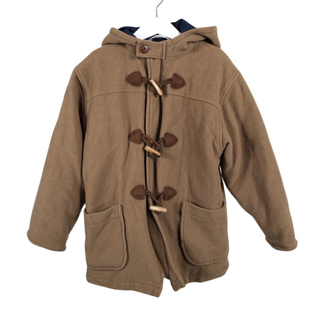 Unisex Travalle - Wool coat, size 116 - 122 - Brown ()