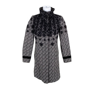 Unisex Cream - Trench coat, size 38 - Black (1)