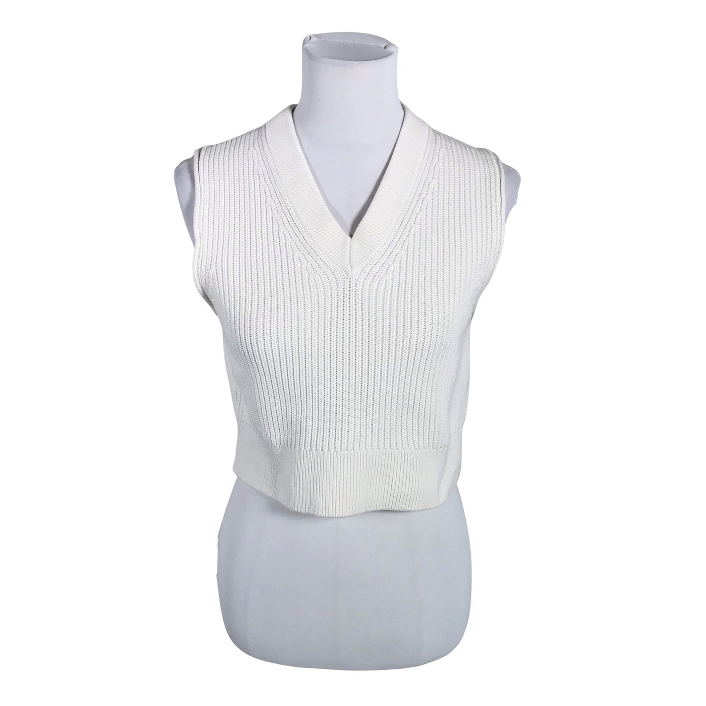 Unisex COS - Knit vest, size S - White (1)