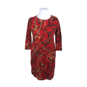 Unisex Lauren Ralph Lauren - Tricot dress, size 44 - Red (1)