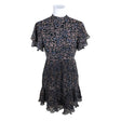 Unisex Topshop - Schiffon dress, size 38 - Black ()