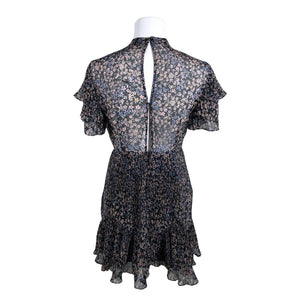 Unisex Topshop - Schiffon dress, size 38 - Black (2)