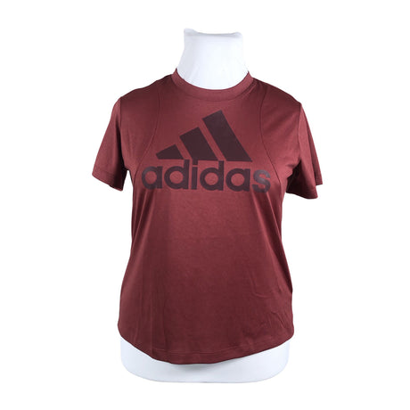 Unisex Adidas - Sports shirt, short sleeve, size 42 - Wine red ()