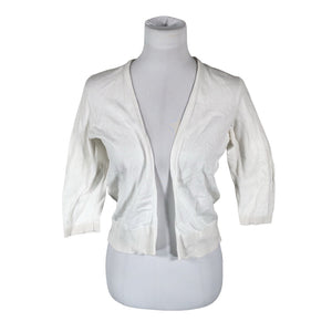 Unisex Point Virgule - Knit bolero jacket, size 38 - White (1)