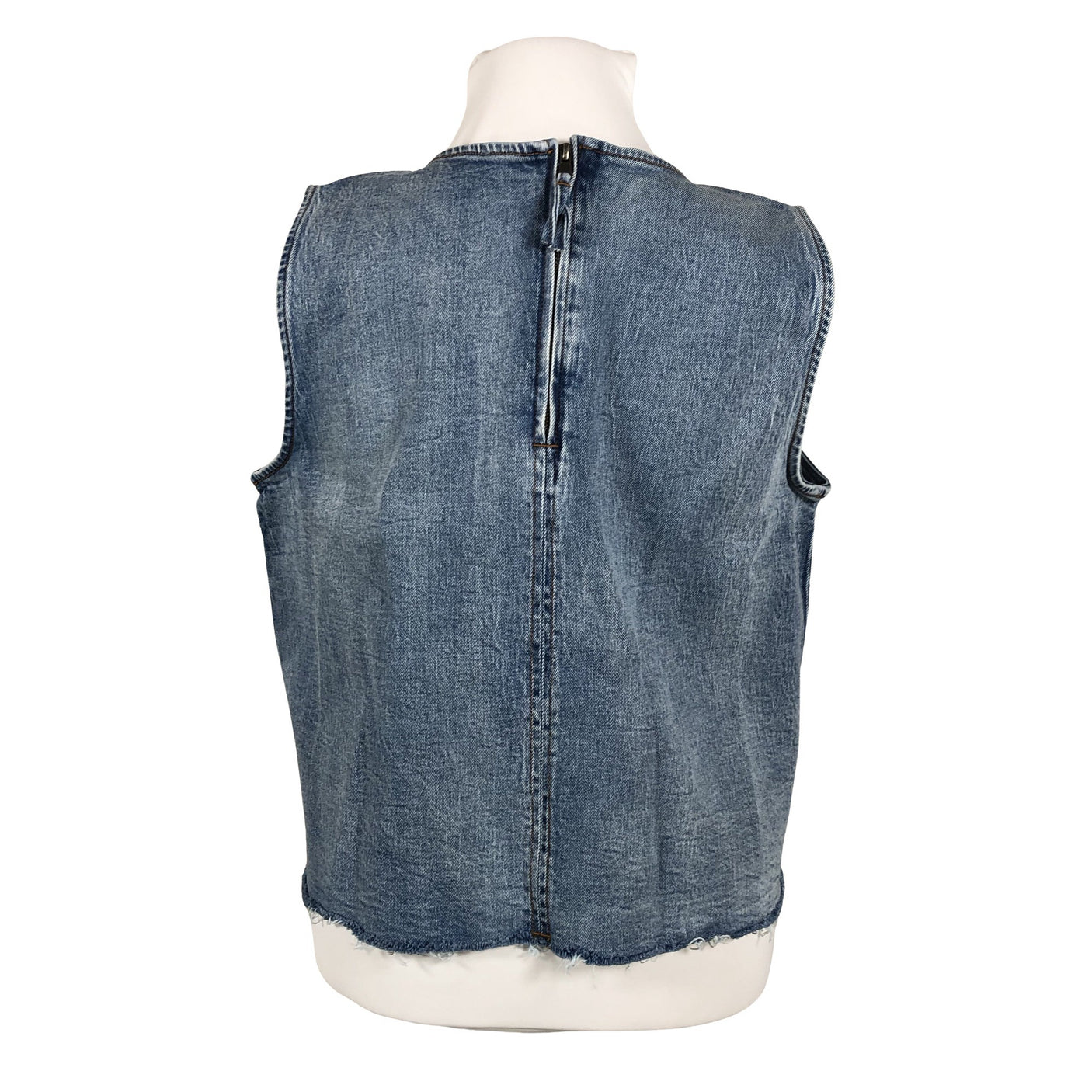 Unisex My Essential Wardrobe - Denim vest, size 44 - Blue (2)
