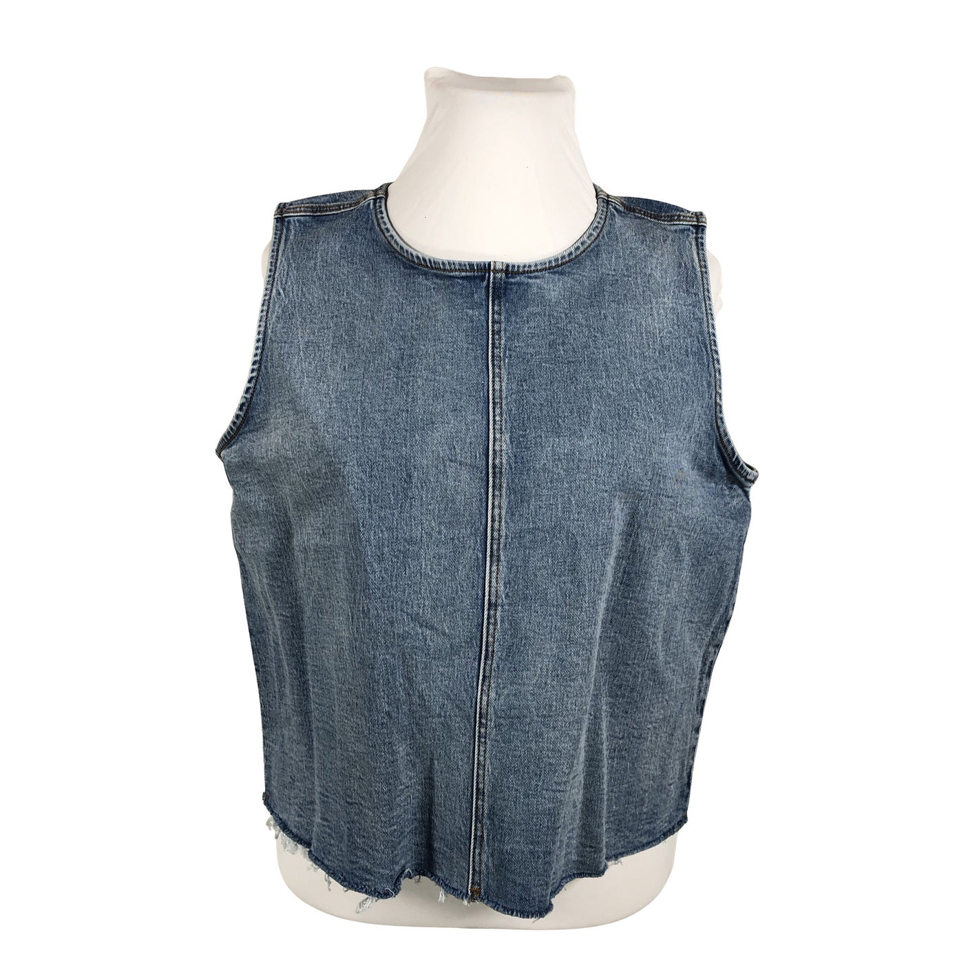 Unisex My Essential Wardrobe - Denim vest, size 44 - Blue (1)