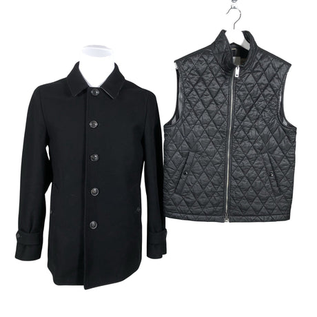 Unisex Burberry - Wool coat, size M - Black ()