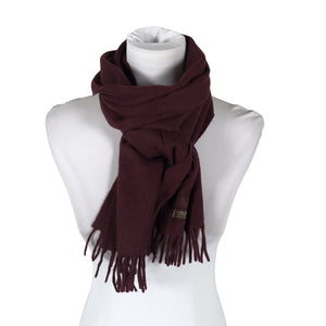 Unisex Cashmere - Scarf, size One size - Wine red (1)