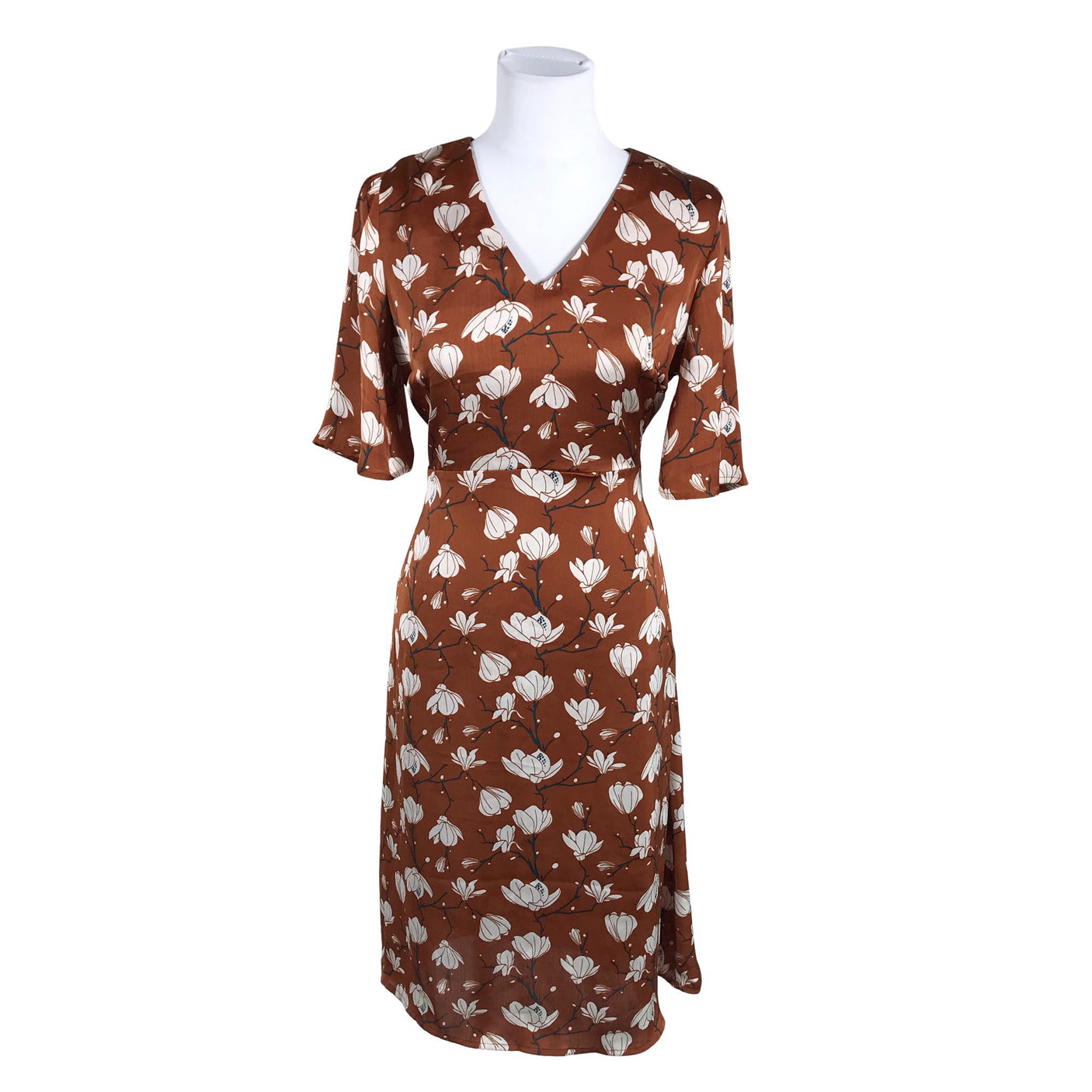Unisex Happy Holly - Schiffon dress, size 36 - Brown (1)