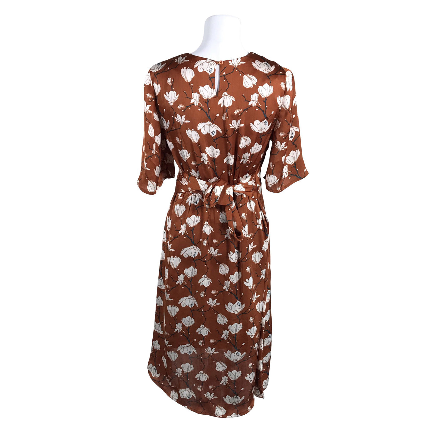 Unisex Happy Holly - Schiffon dress, size 36 - Brown (2)