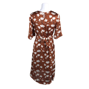 Unisex Happy Holly - Schiffon dress, size 36 - Brown (2)
