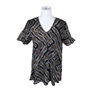 Unisex The Masai - Short-sleeved blouse, size 40 - Black (1)
